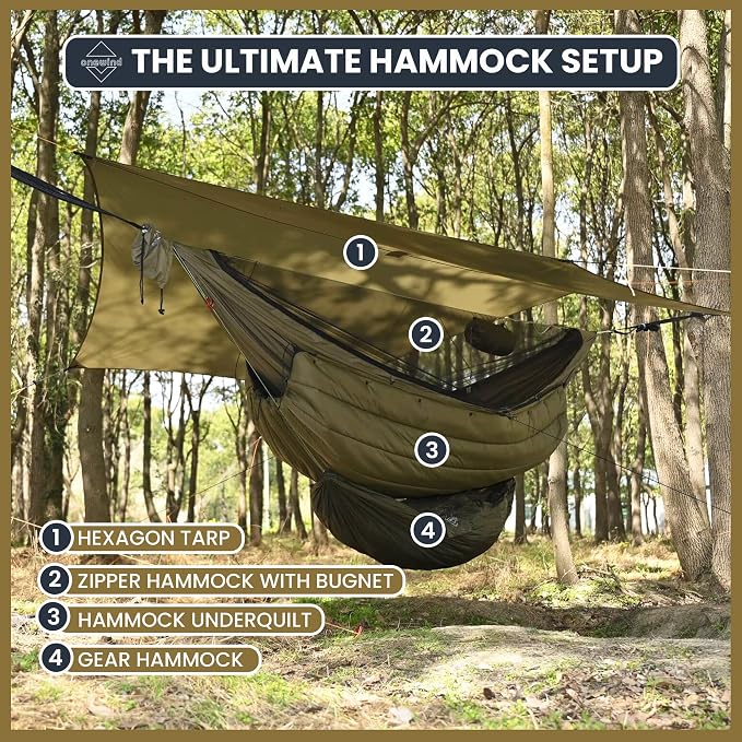 Onewind 12Ft Camping Hammock - Image 2