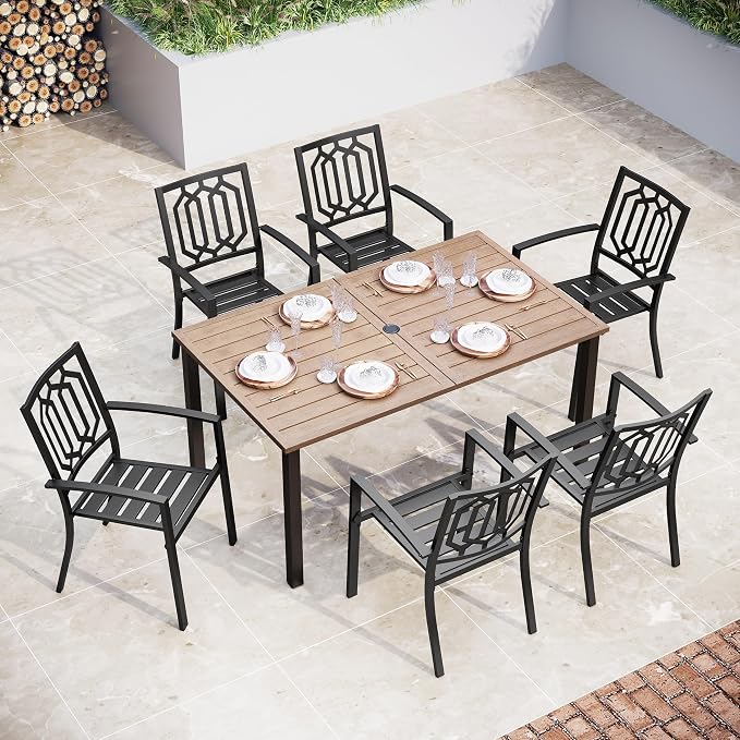 Sophia & William Patio Table and Chairs Set, Outdoor Dining Set by SophiaWilliam
