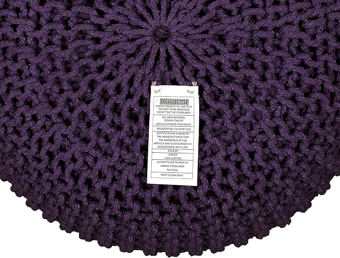 COTTON CRAFT Round Dori Pouf - Image 8