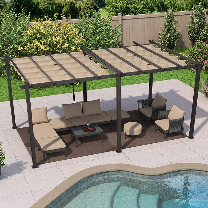 PURPLE LEAF 10' X 18' Outdoor Pergola - Image 8