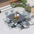 PURPLE LEAF 9 Pieces Outdoor Dining Set Patio Furniture Set by PURPLELEAF