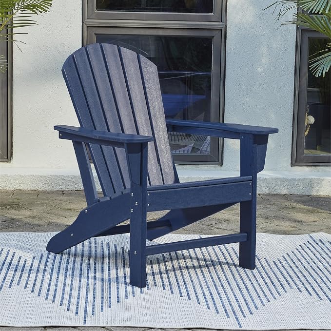 Signature Design by Ashley Outdoor Sundown Treasure HDPE Patio Adirondack Chair - Image 2