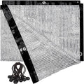 70% Aluminum Shade Cloth 3 FT x 10 FT, Durable Mesh Silver Tarps by UNIUP