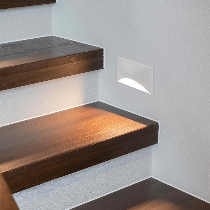 Maxxima Horizontal Curved LED Step Light, Indoor/Outdoor Stair Light, 5 CCT - Image 7