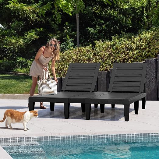 YITAHOME 2-in-1 Outdoor Chaise Lounge Chairs - Image 2