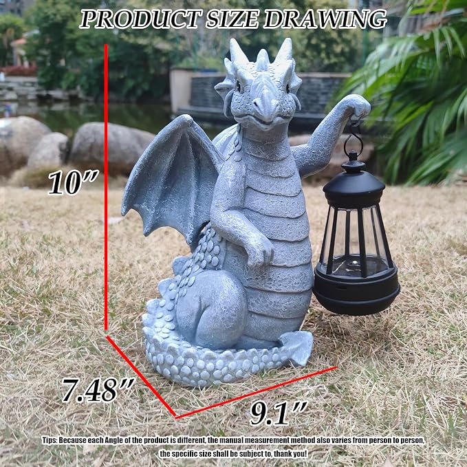 Solar Dragon Garden Statue Decoration - Image 4