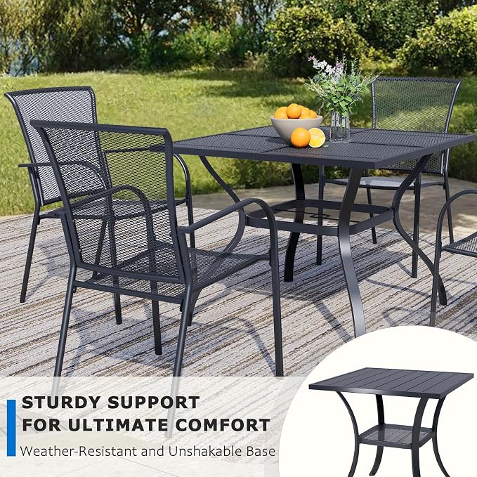 37.6'' Outdoor Patio Dining Table - Image 5