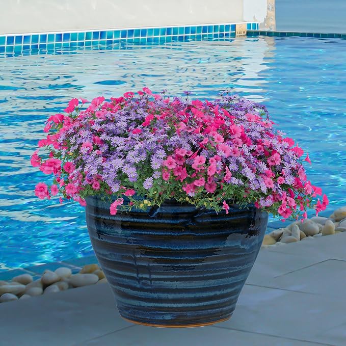 Sunnydaze Large Ceramic Plant Pot - Image 6
