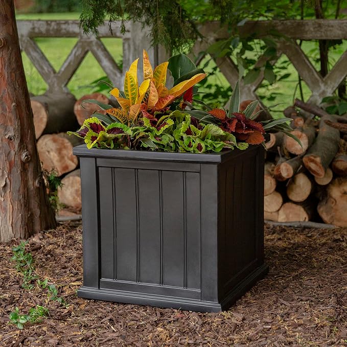 Mayne Cape Cod 20-Inch Square Planter – Self-Watering, Weather-Resistant Planter - Image 4