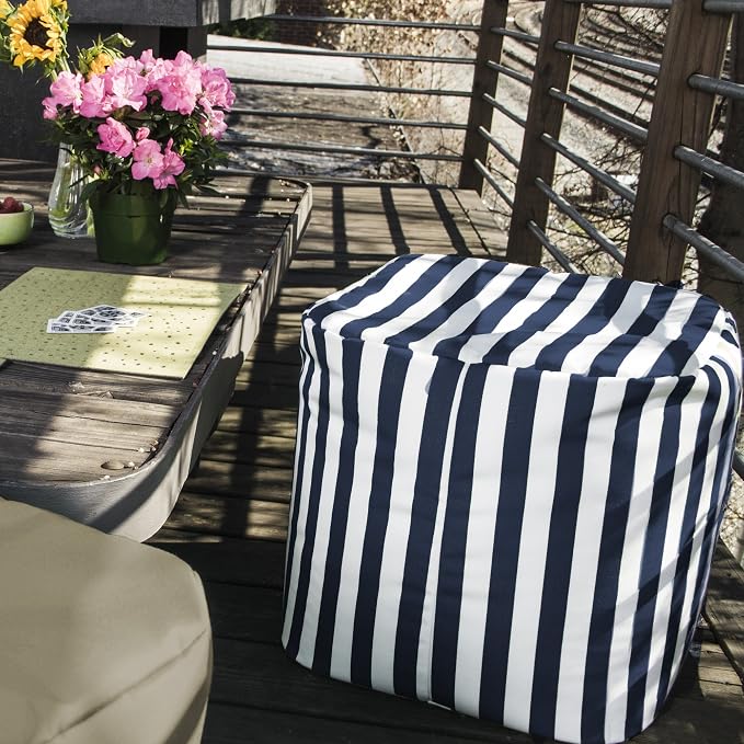 Jaxx Luckie Outdoor Patio Bean Bag Ottoman - Image 2