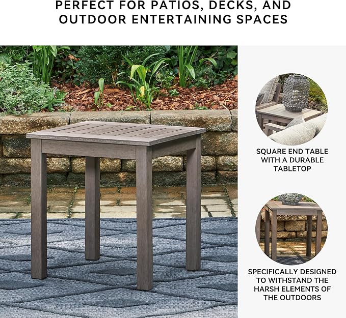 Signature Design by Ashley Hillside Barn Casual Outdoor Weatherwood Resin - Image 5
