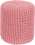 COTTON CRAFT Braided Round Pouf by COTTONCRAFT