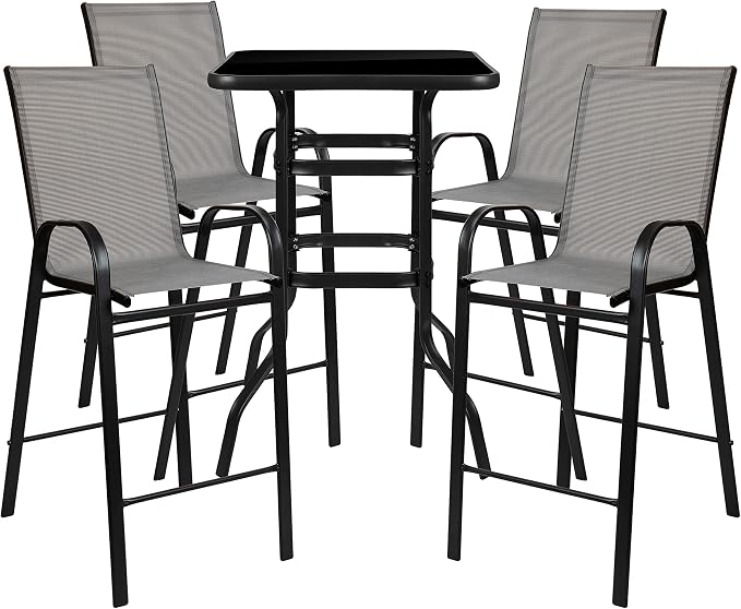Flash Furniture Brazos 4-Person Outdoor Dining Set by FlashFurniture