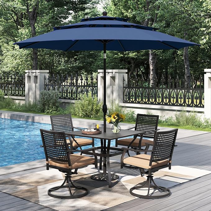 PHI VILLA 5 Pieces Outdoor Dining Set - Image 2