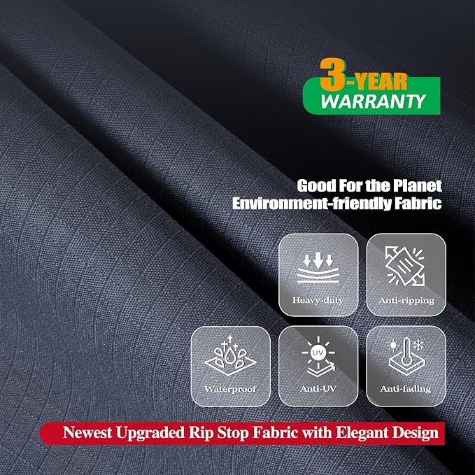 F&J Outdoors Patio Furniture Covers Waterproof UV Resistant Rip-stop Fabric - Image 4
