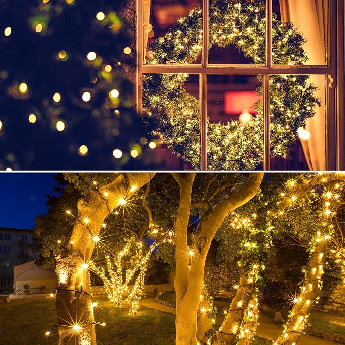 Solar String Lights for Outside, 39Ft 100 LED Solar String Lights Outdoor - Image 5