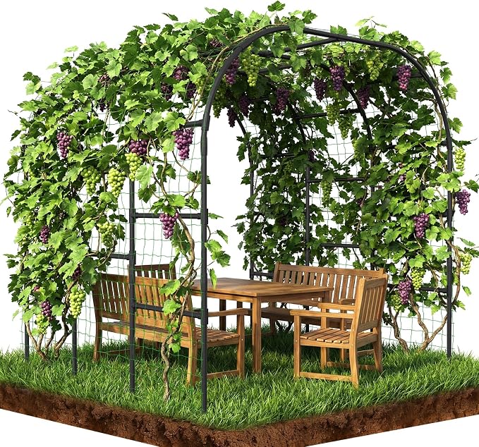 SUNYRISY Garden Arch Trellis for Climbing Plants Outdoor by SUNYRISY