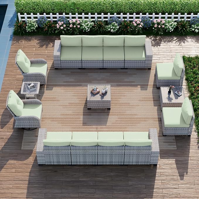 15-Piece Outdoor Patio Furniture Set by MuphyersPatioFurniture