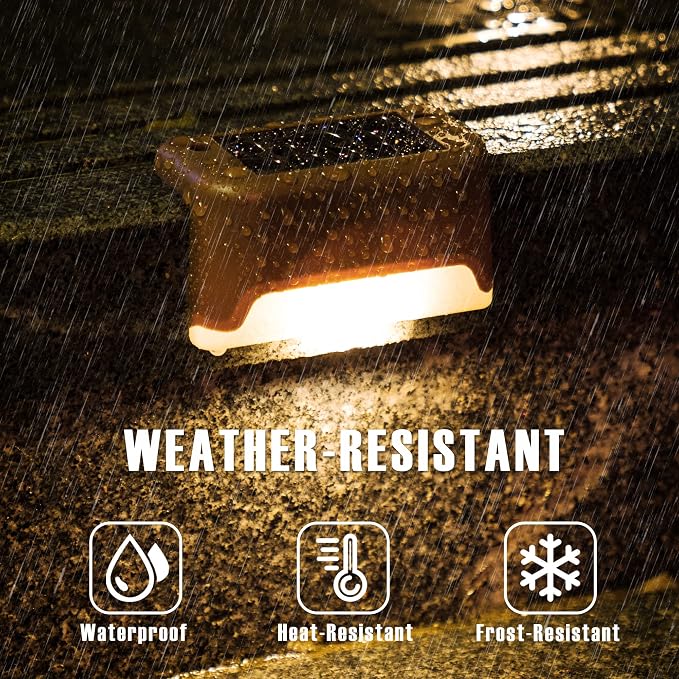 GIGALUMI Led Solar Deck Lights, 16 Pack Waterproof - Image 6