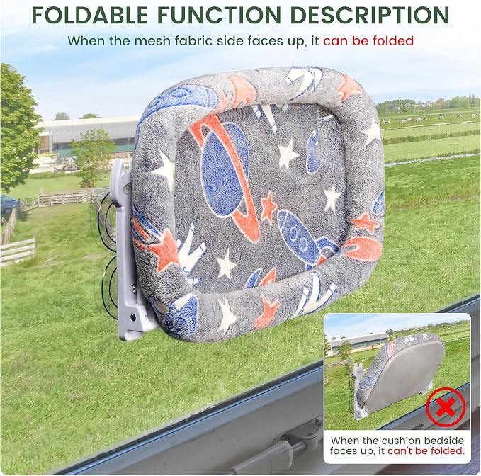 Cat Window Perch, Glow in The Dark Foldable Cat Hammock - Image 7