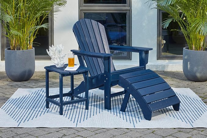 Signature Design by Ashley Outdoor Sundown Treasure HDPE Patio Adirondack Chair - Image 13