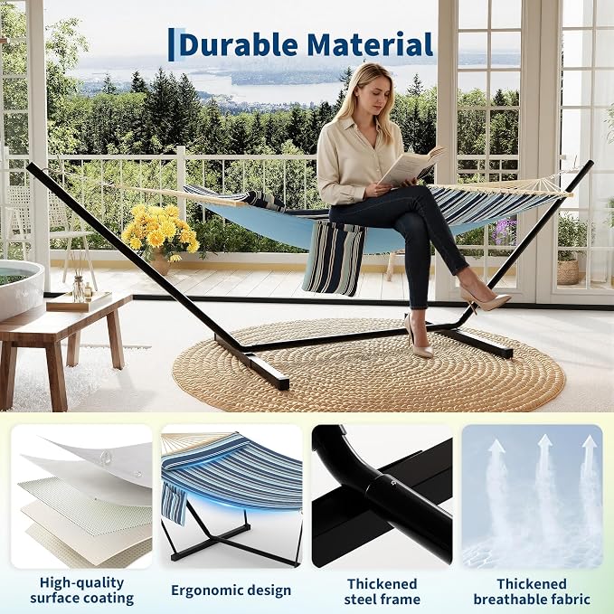 Double Hammock with Stand - Image 4