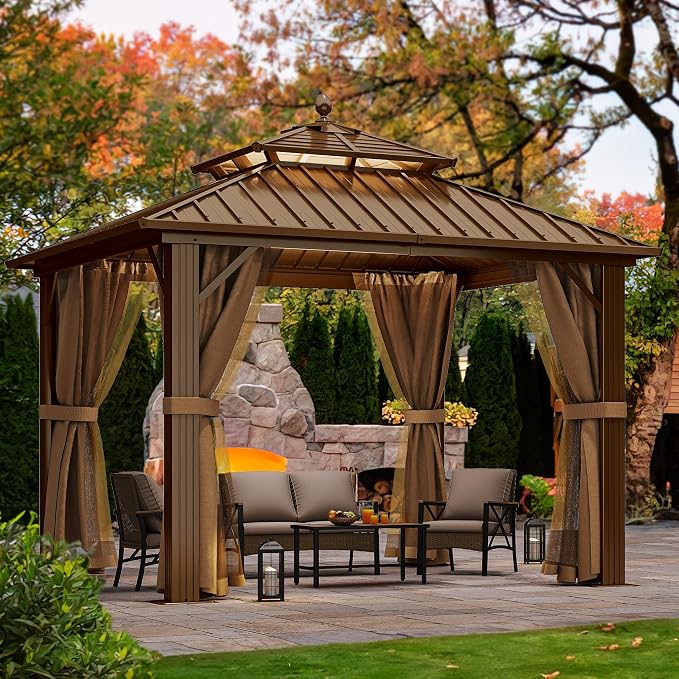 YITAHOME 10x10ft Hardtop Gazebo by YITAHOME
