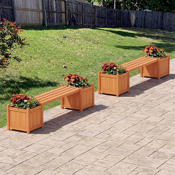 Giantex 4-in-1 Outdoor Bench - Image 4