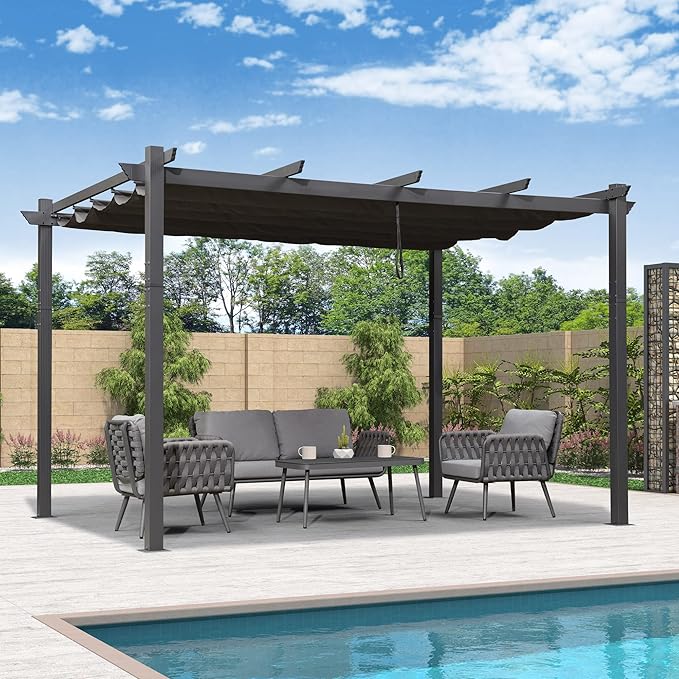 PURPLE LEAF 11' X 13' Outdoor Pergola by PURPLELEAF