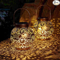 Set of 2 Solar Lanterns Outdoor Hanging Decorative Lights by DAMAYCA