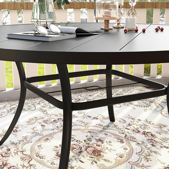 VICLLAX 60" Outdoor Round Patio Table - Image 7