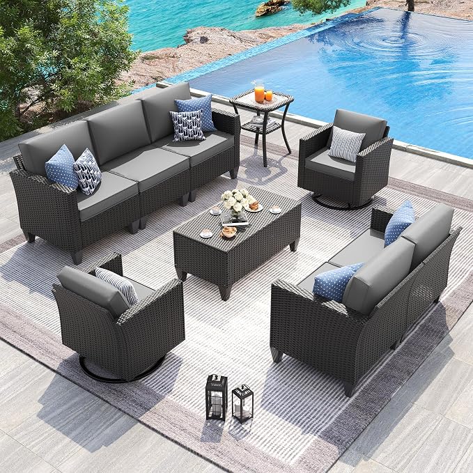 UDPATIO Patio Furniture Set, 6 Pieces Outdoor Furniture Sets by UDPATIO