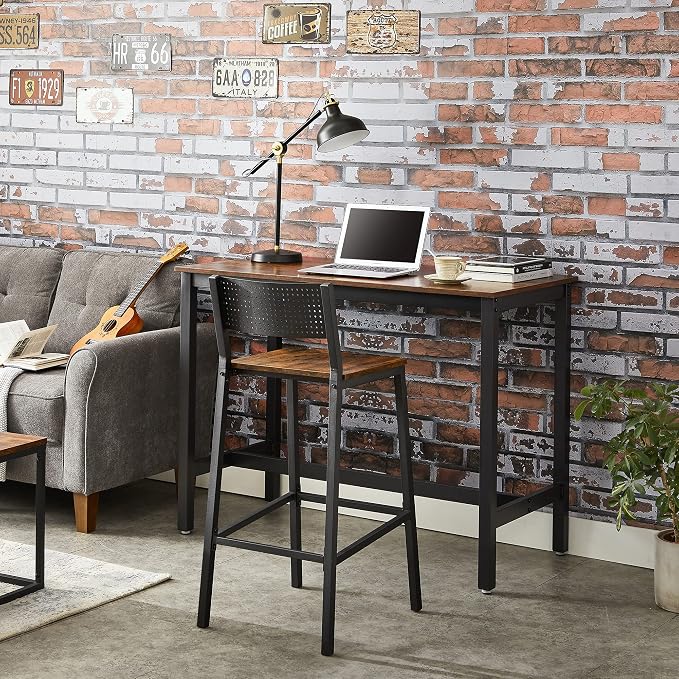 VASAGLE Bar Stools, Tall Bar Stools - Image 4