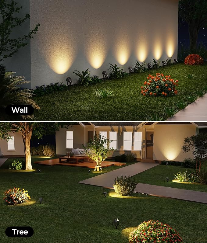 Outdoor Landscape Lighting, 8 Pack Outdoor Spotlights, LED Landscape Lights - Image 6