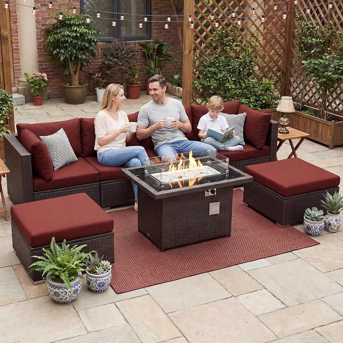 NICESOUL 7 Piece Outdoor Sofa Sectional - Image 2