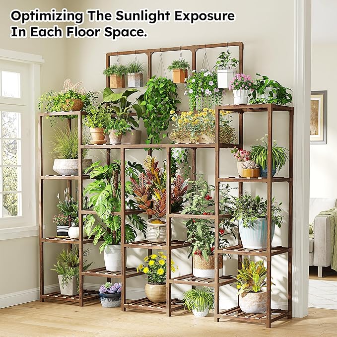 EnHomee 63''H Plant Stand Indoor Tall Plant Stands Outdoor - Image 3