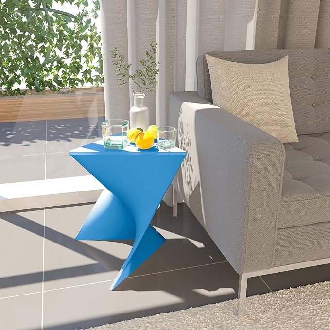 LeisureMod Modern Blue Accent End Table - Image 2