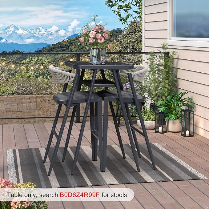 PURPLE LEAF Outdoor Patio Height Table - Image 7