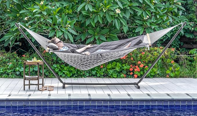 Lazy Daze Hammocks 2 Person Hammock Pad and Pillow Set, Double Polyester - Image 6