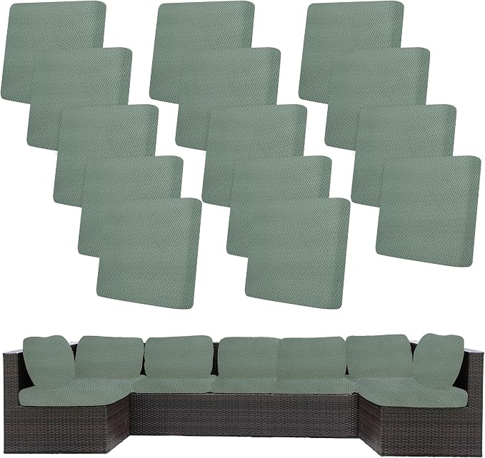 14Pcs Stretch Patio Cushion Covers, Outdoor Couch Covers Replacement, Outdoor by BIETYONE