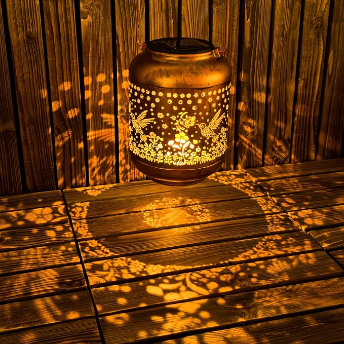 Gifts for Women Mom Grandma, Hummingbird Solar Lanterns Outdoor Waterproof - Image 8