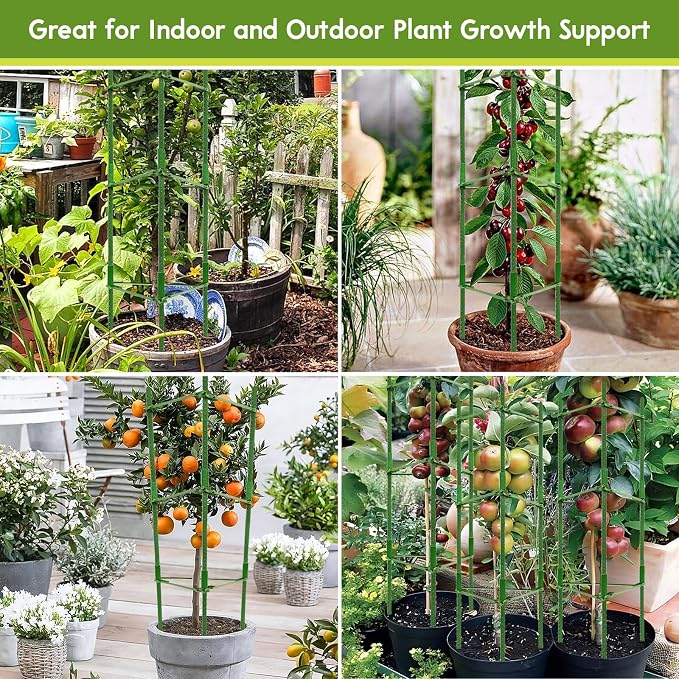 Riare 8 Pack 4 FT Tomato Cages for Garden- 48inches Heavy Duty Garden Stakes - Image 7
