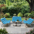 Crestlive Products Outdoor Loveseat 3PCS, Outdoor Sofa Set, All-Weather Boho by CrestliveProducts