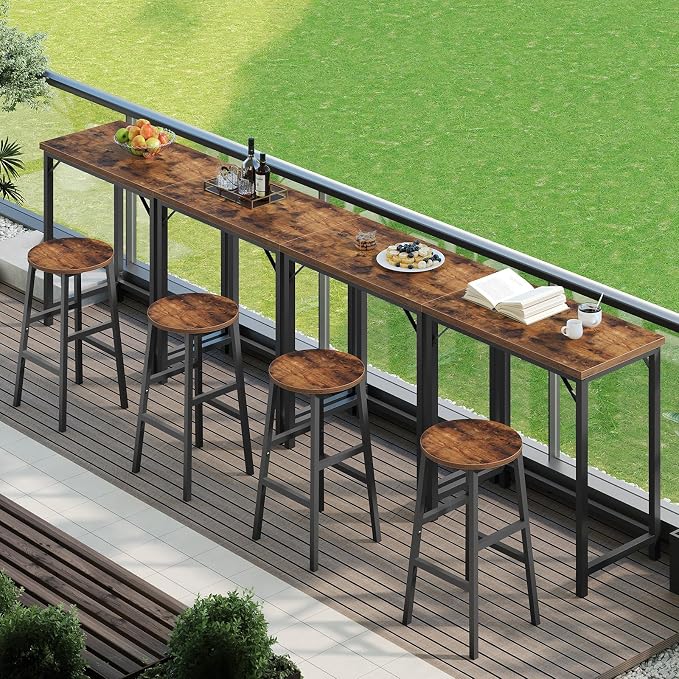 Narrow Bar Table, 63-Inch Pub Table - Image 7