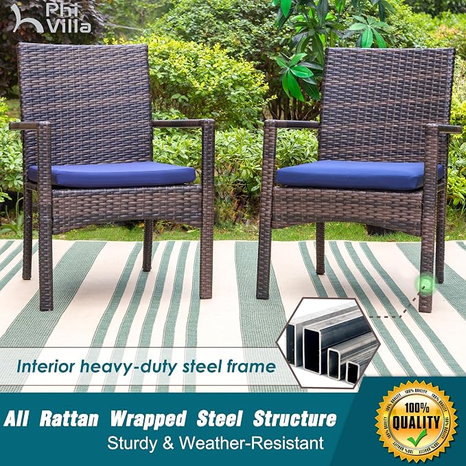 PHI VILLA 9 Pieces Outdoor Dining Set - Image 4