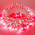 JMEXSUSS 200 LED Red and White Christmas Lights Outdoor, 66ft Halloween String by JMEXSUSS