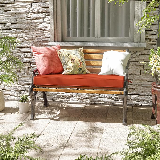 Premium Outdoor Bench Cushions for Patio Furniture 3.5inches Memory Foam Bench - Image 2