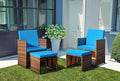 Devoko 4 Pieces Patio Wicker Furniture Set Outdoor Patio Chairs by DEVOKO