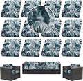 12Pcs Outdoor Cushion Covers, Patio Cushion Covers, Stretch Elastic Slipcovers by dreahoteztil