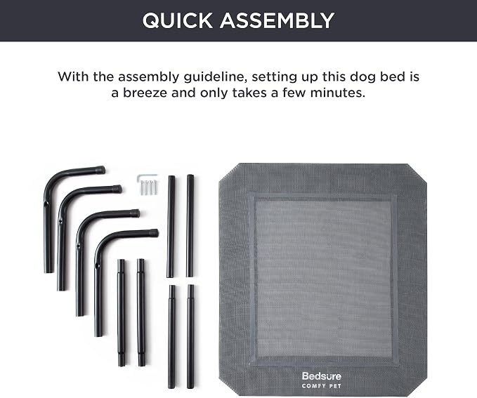 Bedsure Outdoor Elevated XL Dog Bed, Portable Indoor & Outdoor Cooling Raised - Image 6